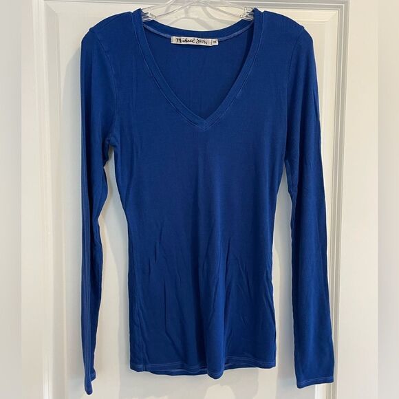 EUC Michael Stars Womens  Layla T-Shirt, Blue Sz. OS - Picture 5 of 8